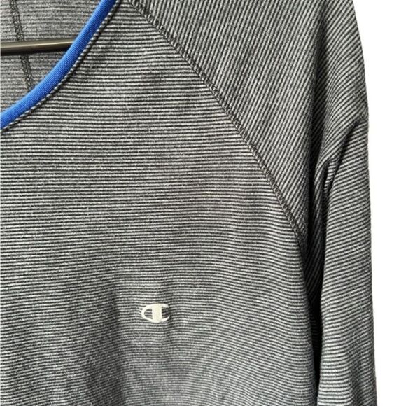 Champion Long Sleeve Striped Athletic Tee - Picture 3 of 5